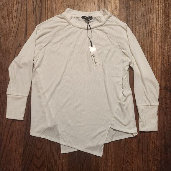 YanaK Ribbed Knit Blouse One Size - Picture 1 of 5